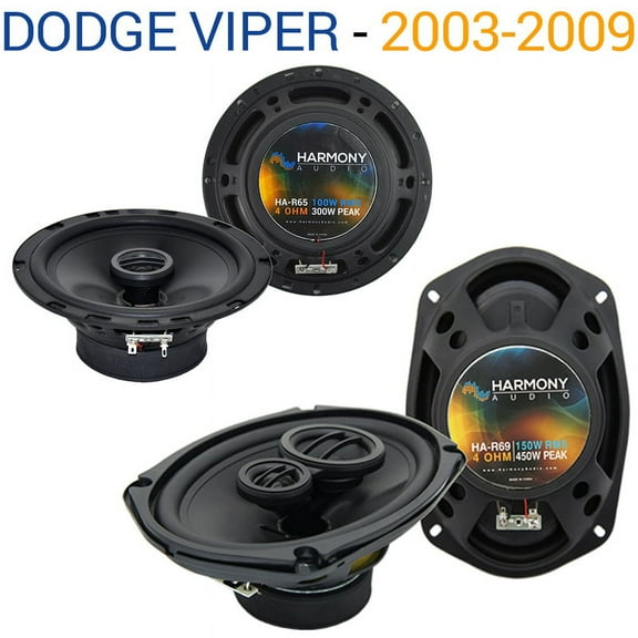 Dodge Viper 2003-2009 Factory Speaker Upgrade Harmony R69 R65 Package New