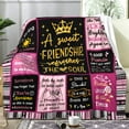 thumbnail image 2 of Friend Blanket Friendship Throw Blankets for Women,Inspirational Friendship Gift Unique Christian Art Gifts for Girls Women Besties Best Friend Birthday Gifts 50"X40", 2 of 6