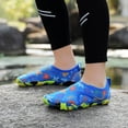 thumbnail image 4 of WEIGFI Toddler Baby Girls Boys Water Shoes Wide Toe Quick-Dry Beach Shoes Funny Graphic Lightweight Outdoor Sports Hiking Swim Pool Sneakers Daily Cute Footwear,Blue,11-11.5 Years, 4 of 9