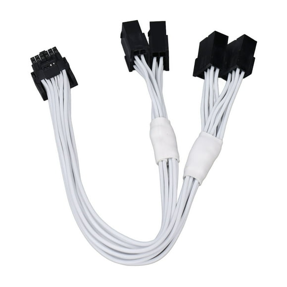 PCIE Extension Cable, 12 4P To 4 X 8Pin Stable Signal Transmission GPU Extension Cable for 3090Ti 4090 4080 12VHPWR Graphics Cards