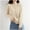 Beige, variant on Cardigan Sweaters for Women Crop Knit Long Sleeve Crewneck Button Up Sweater Fall Outfits Fashion Clothes 2025 S_XXXL