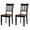 Black, variant on Signature Design by Ashley Whitesburg Cottage Rake Back Dining Chair, Set of 2, Brown & White