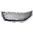 thumbnail image 3 of Front Bumper Grille Compatible with CHEVROLET EQUINOX 10-15 Lower Chrome Shell/Ptd-Black Insert - CAPA Certified, 3 of 5