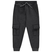 Stitch Stone Boys 3 Pack CVC Fleece Joggers, Soft, Comfortable, and Durable Sweatpants Brown, Size 14