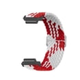 thumbnail image 2 of TFixol Bracelet Élastique en Nylon pour Garmin Forerunner 220/230/235/735XT/620/630 - Rouge & Blanc, Bracelet de Montre Intelligente Durable & Réglable, 2 of 4