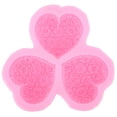 thumbnail image 2 of Molde de flores, moldes para pastel de rosas en forma de corazón de 3 cavidades, molde de silicona, rendimiento probado, 2 of 8