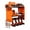 Orange, variant on Power Tool Organizer Wall Mount, 4-Layer Drill Storage Shelf with Hooks,Screwdriver,Drill Bit Heavy Duty Rack Orange