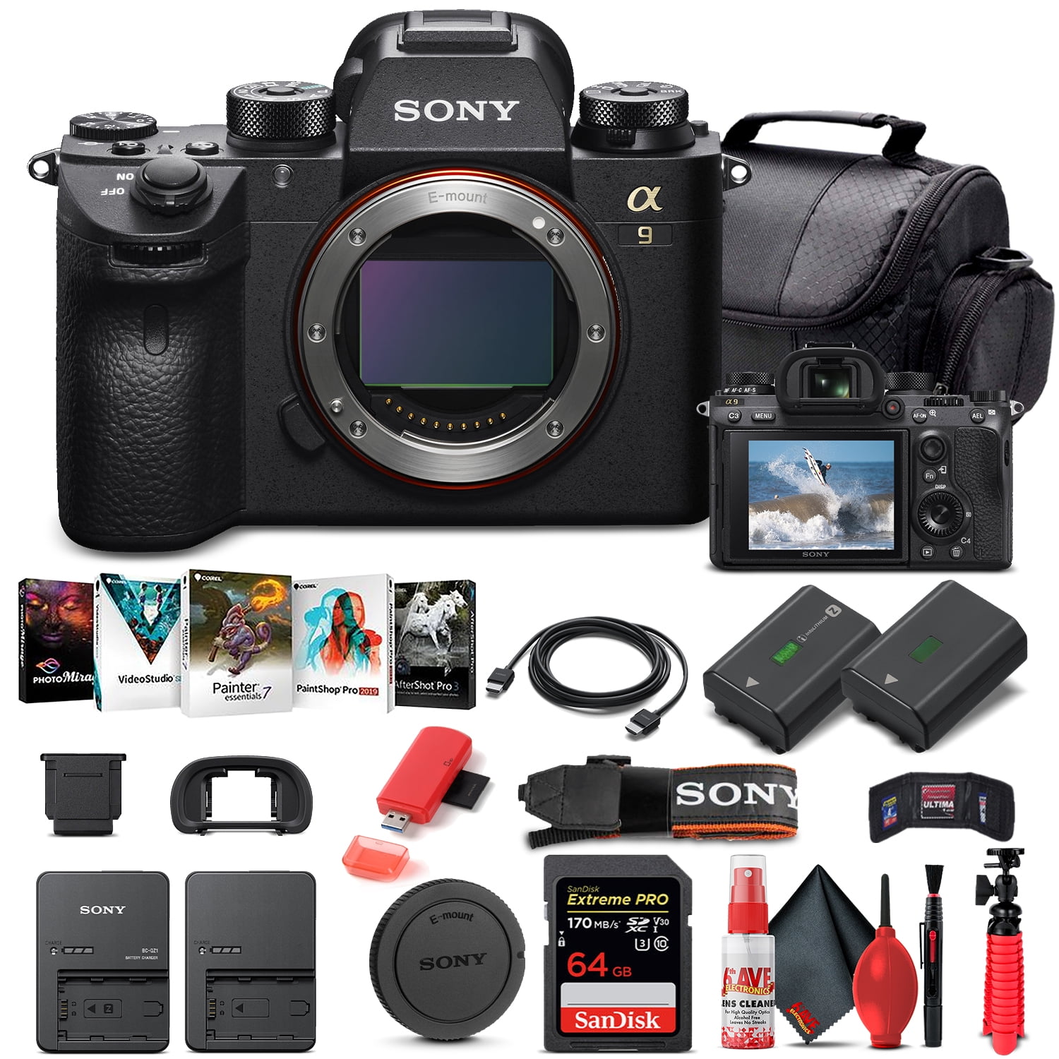 Sony Alpha a9 II Mirrorless Camera Body Only ILCE9M2/B - Basic Bundle - Picture 8 of 8