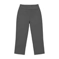 thumbnail image 5 of Capris for Women 2026 Casual Stretch High Waisted Yoga Pants Lightweight Pull On Athletic Trouser with Pockets Dark Gray S, 5 of 8