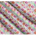 thumbnail image 3 of Soimoi Cotton Voile Fabric Coral,Starfish & Sea Shell Ocean Decor Fabric Printed Yard 56 Inch Wide, 3 of 7