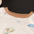 thumbnail image 6 of ZHANGDER Toddler Girls Summer Outfits 1T 2T 3T 4T 5T T-Shirts Shorts Clothing Set Short Sleeves Cute Summer Outfits 2 Pieces Shorts Set, Beige 6-12M, 6 of 7