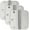 Bright Chrome, variant on Schlage 1011 Pack Of Three 3.5" X 3.5" Plain Bearing 5/8" Radius Corner Mortise Hinges -