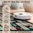 thumbnail image 6 of Design&I 8'x10' Washable Area Rug Vintage Vinyl Record Collage With Nostalgic Distressed Label Art for King Size Bedroom, Under Bed, Sleek Flatweave Pet Friendly, 6 of 7