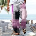 thumbnail image 1 of Printed Casual Trousers for Everyday Outdoor Wear Relaxed Fit Breathable Summer Style with Patterns, 1 of 3