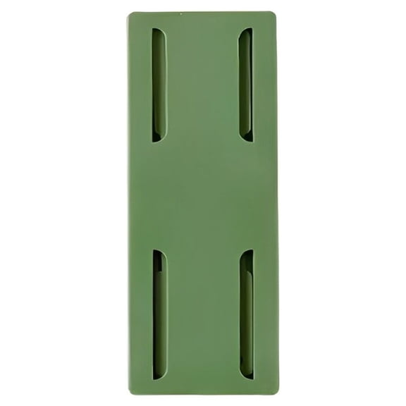 Matsuzay Soporte de toma de corriente ABS, reemplazo portátil, Color sólido, autoadhesivo, desmontable, accesorios de fijación para el hogar Almacenamiento y organización del hogar Verde