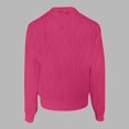 thumbnail image 5 of Otntypg Full Zip up Cable Knit Sweaters for Women Fall Winter Long Sleeve Open Front Cardigan Tops Fashion 2025 Outwear Jacket Vintage Coat Hot Pink L, 5 of 10