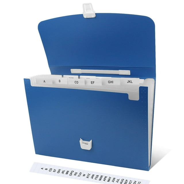 Handheld 7 Layer Expandable School Test Papers Files Folder File Folder With 2 Sheets Sticky Index Tabs