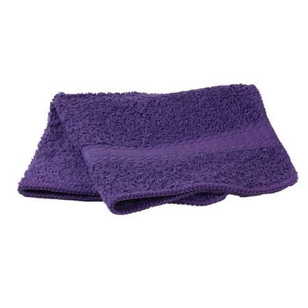 Mainstays Basic Bath Collection - Single Washcloth, Solid Purple