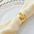 thumbnail image 4 of BalsaCircle 4 Pieces Hammered Napkin Rings Table Top Decorations Party Events, 4 of 8