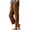 Brown, variant on Women Linen Pants Summer High Waist Comfy Gauze Slacks Lightweight Casual Loose Trousers with Pockets Brown,S