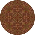thumbnail image 1 of Ahgly Company Machine Washable Indoor Round Transitional Saffron Red Area Rugs, 6' Round, 1 of 7