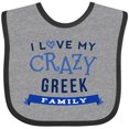 thumbnail image 3 of Inktastic Greek Family Funny Boys or Girls Baby Bib, 3 of 4