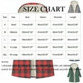 thumbnail image 4 of CFLVAEK Fleece Lined Jackets for Women with Hood Fashion Plaid Graphic Hooded Jacket Thermal Fall Winter Zip Up Long Sleeve Outwear with Pockets Blue L, 4 of 8