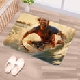 thumbnail image 5 of Surf Polyester Non-Slip Machine Washable Floor Rugs, Floor Mats, and Bath Rugs, 5 of 6
