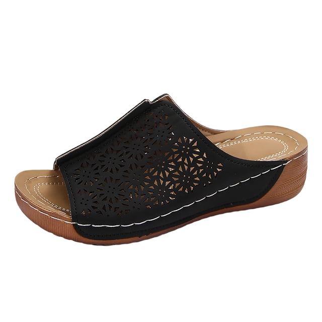 DAFEI Mules à Talon Compensé Respirantes et Confortables pour Femmes, Coupe Stylée
