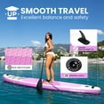 thumbnail image 5 of Quashley Inflatable Paddle Board 10'6" x 34" Wide SUP with Paddle, Pump, Backpack & Leash, 5 of 7