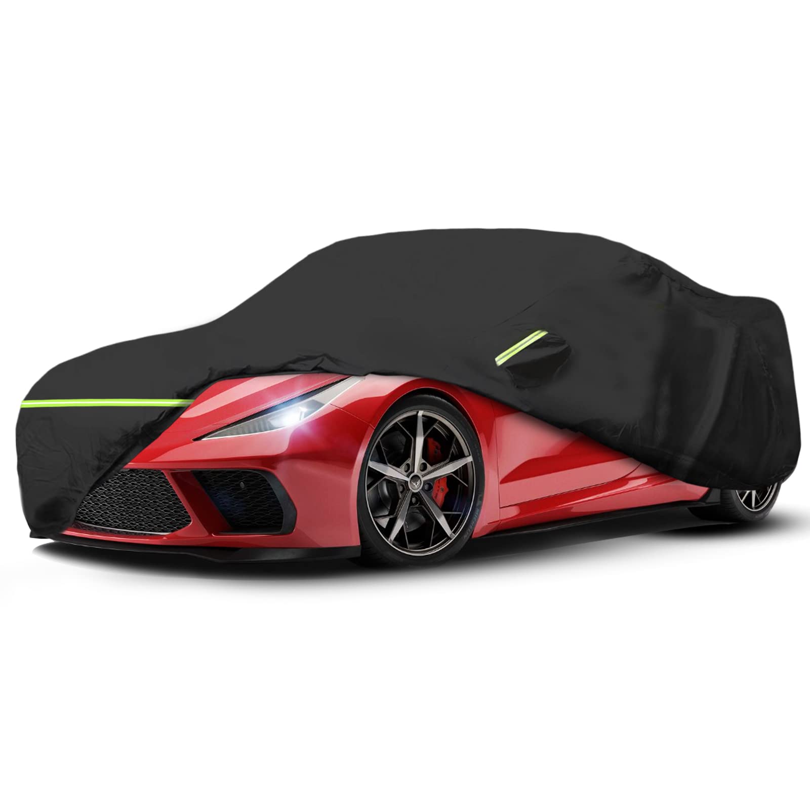 for C8 Full Car Cover Waterproof All Weather, Outdoor Car Covers 210T