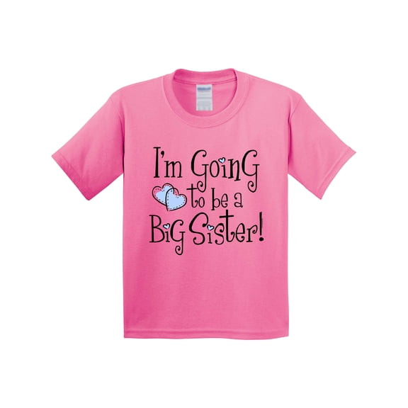 Inktastic Heart New Big Sister Youth T-Shirt