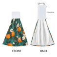 thumbnail image 3 of Yayeee Kitchen Hanging Hand Towels Set of 2 with Loop Bathroom Absorbent Tie Towel, Orange Leaves, 3 of 7