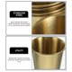 thumbnail image 5 of Xiao Hua Juego de 4 vasos de cerveza de acero inoxidable para vino, café, té y bebidas frías, vaso de agua fría de una sola capa para acampar al aire libre, dorado, 500 ml, 5 of 5