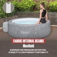 thumbnail image 5 of Coleman Sicily 5-7 Person AirJet Inflatable Hot Tub with EnergySense Cover, Grey, 85"x28", 5 of 10