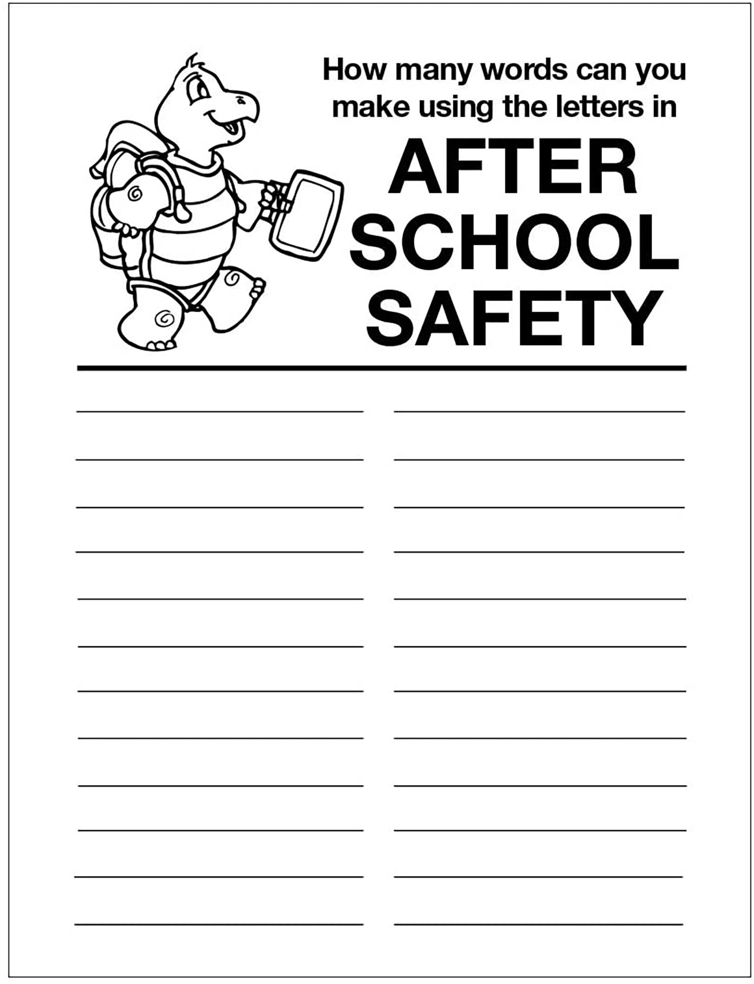 ZoCo: 25 Pack - After School Safety Kid's Educational Coloring & Activity Books