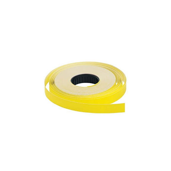 Yellow SSW 1-Line Pricing Gun Labels  3/4"W x 3/8"H- 1000 labels per roll