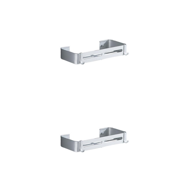Moyic Estante de esquina para baño, estante de cosméticos montado en la pared, organizador de drenaje de aleación de aluminio, soporte de Tipo 3 2piezas Moyic CBP228702