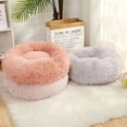 thumbnail image 3 of Round Ultra Soft Plush Calming Cushion Bed For Pets, Fluffy Dog Bed For Small Medium Large Dogs, 3 of 7