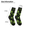 thumbnail image 2 of Fuzoiu Skulls And Cobwebs Print Kids Socks For Boys Girls,Grip Crew Socks with Non Slip,Lightweight Stretch Crew Socks,Toddlers Crew Boot Socks, 2 of 5