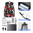 thumbnail image 6 of Lsque Red Mushrooms Classic Casual Backpack - Large Capacity Water-Resistant Backpack for School, Work, Travel, and Outdoor Activities, 6 of 8