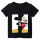 thumbnail image 3 of Camiseta de algodón con combinación de letras y nombre personalizada para niños, camiseta de manga corta con fuente ABCDEF de Disney Mickey Mouse, 3 of 5
