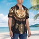 thumbnail image 3 of Balery Dreamcatcher With Mandala Camisas hawaianas de manga corta para hombre, camisas playeras de corte holgado, camisas de vacaciones con botones,Small, 3 of 7