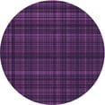 thumbnail image 1 of Ahgly Tapis d'Intérieur Lavable en Machine Carré Transitionnel Orchidée Foncée Violet, 3 Pieds Carré, 1 of 7