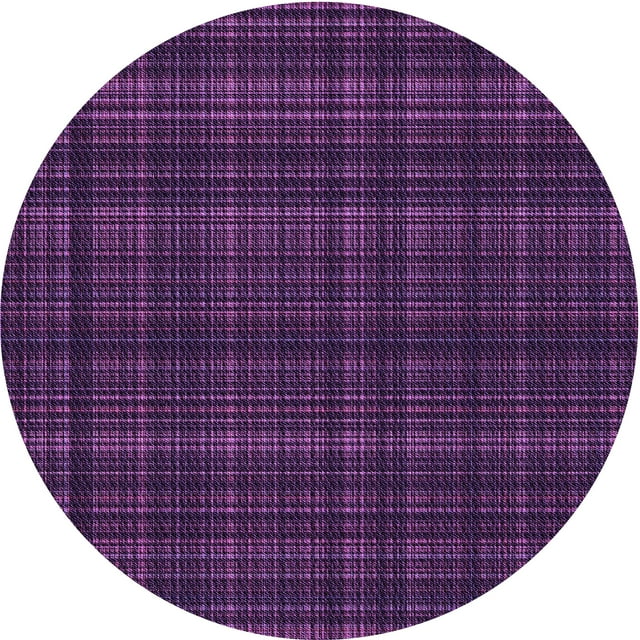 Ahgly Tapis d'Intérieur Lavable en Machine Carré Transitionnel Orchidée Foncée Violet, 3 Pieds Carré