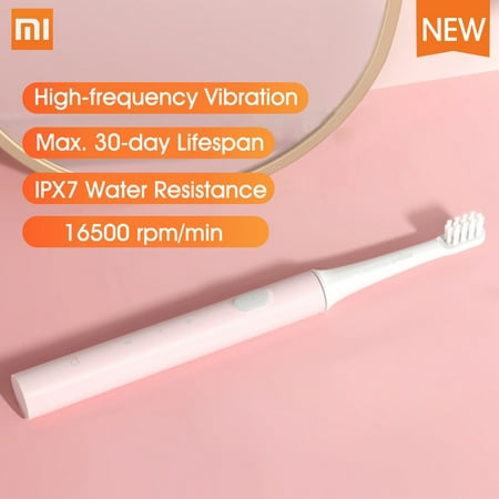 Xiaomi Mijia T100 Sonic Electric Toothbrush Adult Ultrasonic Automatic Toothbrush USB Rechargeable Waterproof Gum Health Tooth Brush with 1 Toothbrush Head