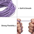thumbnail image 3 of 20 Yards 1mm Round Leather Cord Lacing Strings for DIY Crafts Light Purple, 3 of 6