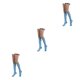 thumbnail image 5 of Qarigey Rayas Muslo Calcetines altos Estilo simple Juegos deportivos Calentadores Día de San Valentín Mujeres Accesorios para el diario Fiesta de Type1 Qarigey CBP343949, 5 of 6