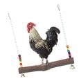thumbnail image 1 of Juguete Colgante de la Jaula, Columpio de Pollo de Madera Natural, No Tóxico Hecho A Mano Con Ganchos para Dormitorio en Casa, 1 of 7