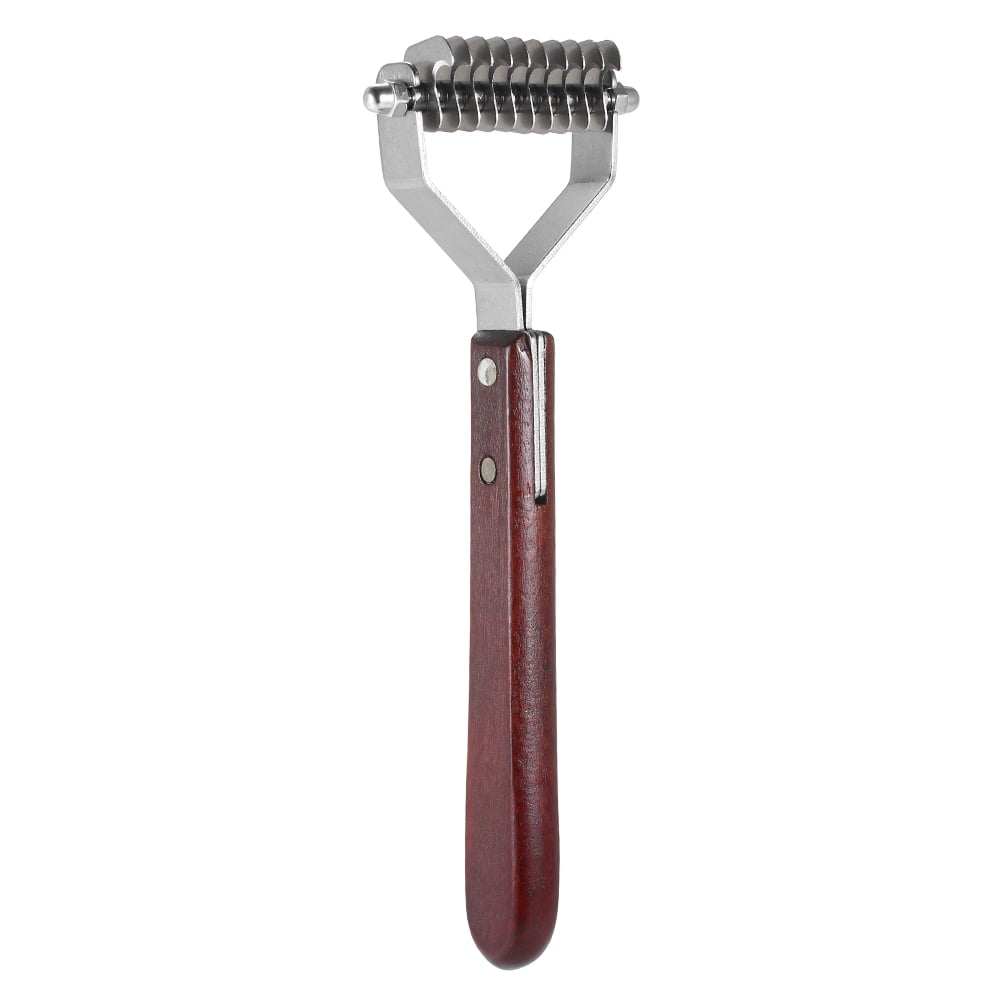 HATELI Pet Dematting Tool Undercoat Rake Pet Grooming Comb for